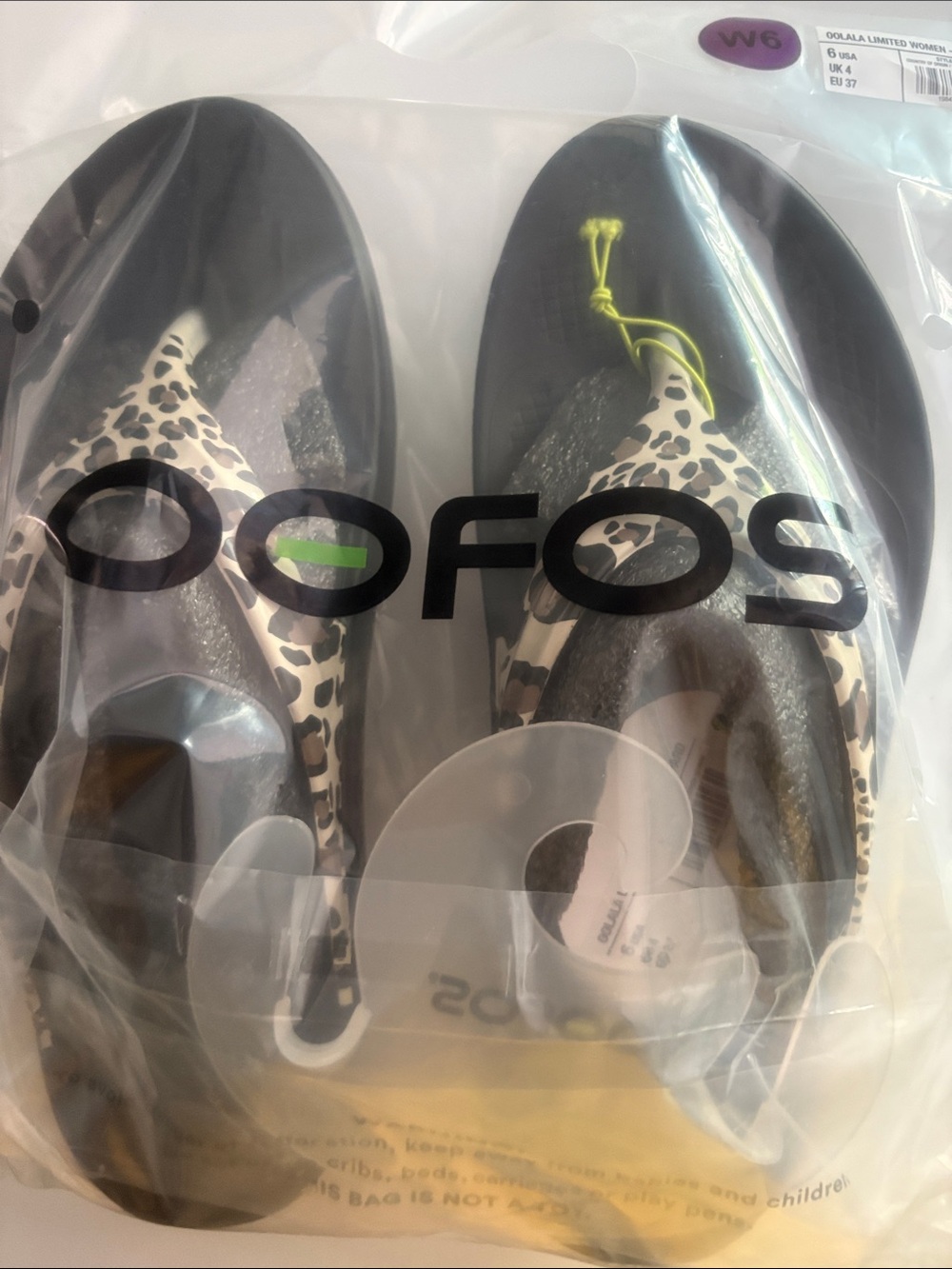 OOFOS Oolala Limited Women - Leopard Pattern (Brown, Black)